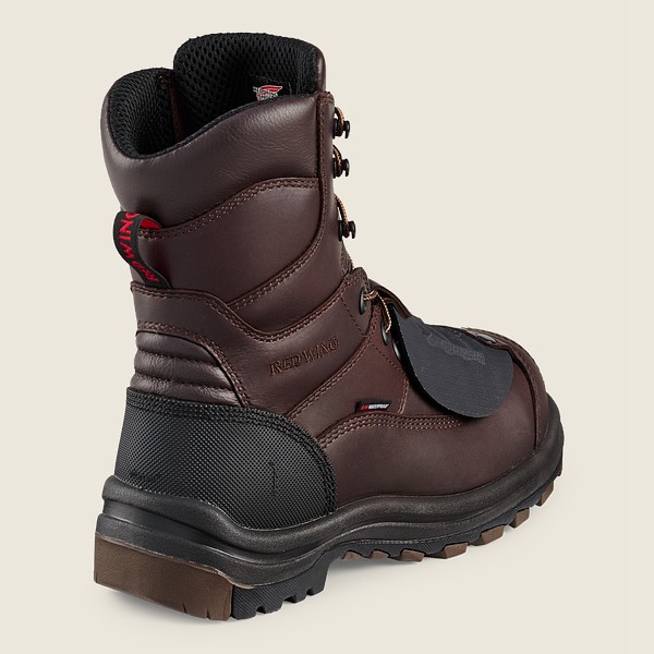 Red Wing Safety Boots Black/Brown - Red Wing Mens King Toe® - 8-inch Waterproof Csa Metguard Toe - X